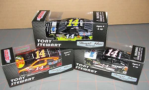 TONY STEWART #14 BASS PRO SHOPS, MOBIL1, CÓDIGO 3NASCAR Set oF 3 1:64 + Race Metal - Imagen 1 de 10