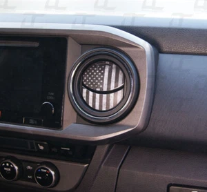 Interior AC Vent Accent Decal Kit  - U.S. Flag -Fits Tundra - Tacoma (2015-2021) - Picture 1 of 10