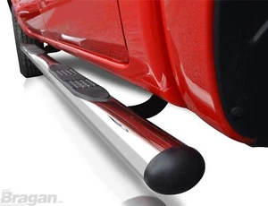 Side Bars + Amber LED To Fit Mazda BT-50 2012 - 2016 Steps Tubes Running Boards - Picture 1 of 10