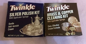 TWINKLE Silver Polish Kit PLUS Brass & Copper Cleaning Kit- Free Shipping! - Picture 1 of 6