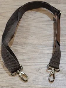 Brown Adjustable Duffel Bag Strap with Gold Hardware - Picture 1 of 4