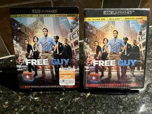 Free Guy (4K+Blu-ray) Slipcover-Brand NEW (Sealed)-Digital Code - Picture 1 of 2