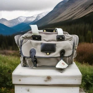 Vintage Mulholland Brothers FORD Eddie Bauer Travel duffel Tan Brown Canvas Bag - Picture 1 of 11