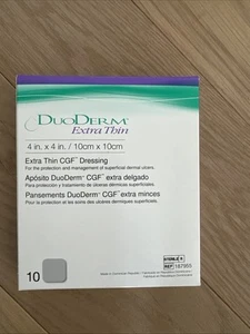 ConvaTec DuoDERM Extra Thin CGF Dressings 4 X 4 Inches 187955 Exp. 11/29Pack 10 - Picture 1 of 1