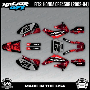 Graphics Kit for Honda CRF450R (2002-2004) Semperfi - RED SHIFT - Picture 1 of 4