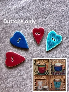 Mill Hill ceramic buttons set Coffee - Picture 1 of 1