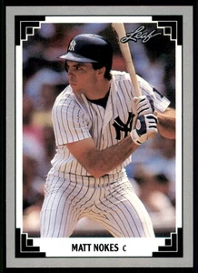 1991 Leaf #89 Matt Nokes - Picture 1 of 2