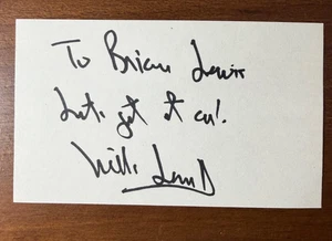 Mills Lane SIGNIERTE 3X5 Karteikarte "Let's Get It On" Boxen HOF Autogramm  - Bild 1 von 1