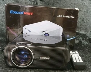 ExcelVan LED Projector LCD Image System Cinema Experience Movies Games U2S5 - Picture 1 of 10