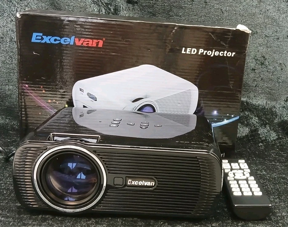 ExcelVan LED Projector LCD Image System Cinema Experience Movies Games U2S5 - Image 1 of 4