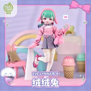 Figura de acción Neo Eden Toys Eve Lynna HeartBreak Fluffy Bunny 7 pulgadas Bjd tarjeta colgante - Imagen 1 de 8