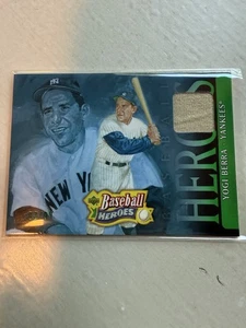 2005 Upper Deck Baseball Hero’s Yogi Berra Game Worn Memorabilia Card 12/99 - Picture 1 of 2