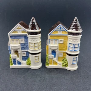 Otagiri Victorian Houses Salz- und Pfefferstreuer 2er Set handbemalt Vintage - Bild 1 von 10