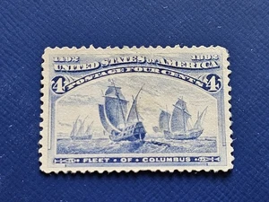 U.S. Scott #233 Columbian 3 Cent MNG - CV $55.00 - Picture 1 of 2