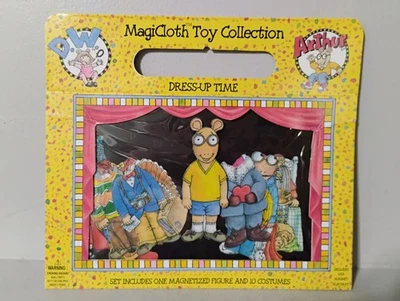 HTF NEW Vntg PBS Arthur Aardvark Magnetic Playset Dress Up Time 10 Costumes  - Image 1 of 4