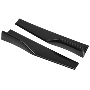 ˘2Pcs Car Matte Black Side Skirt Rocker Splitter Winglet Wings Canard Diffuser - Picture 1 of 8
