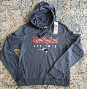 New England Patriots Hoodie Damen Gr. M Neu mit Etikett Blau Distressed NFL Neu - Bild 1 von 2