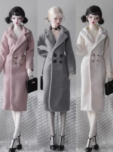 New Wool Coat  Peacoat Clothing clothes For  1/3 1/4 BJD Doll SD MSD (Only Coat) - Picture 1 of 13
