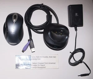 Logitech M-RBA97 Wireless Laser Bluetooth Mouse With Bluetooth Docking Station - Picture 1 of 5