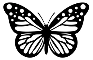 Butterfly Vinyl Decal, Bumper Sticker, Insect, Laptop, Car, Windows, Outdoor etc - Picture 1 of 5