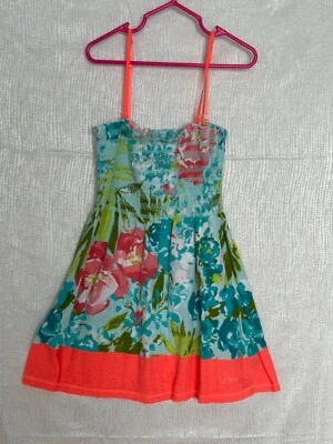 Correa de espagueti para niñas, estilo tubo superior, vestido floral de Aeropostale, talla 6X Foto 1 de 4