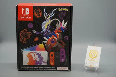 Console Nintendo Switch OLED 64 GB Edizione Pokemon Scarlatto e Violetto Nuova - Immagine 1 di 4