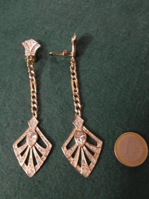 Pierre Lang Ohrclips 11 cm lang goldfarben Gold TOP - Bild 1 von 4