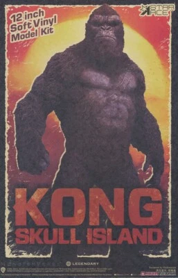 King Kong Skull Island Kong 1.0 Soft Vinyl Model Kit Assembly Star Ace Sideshow - Image 1 of 2