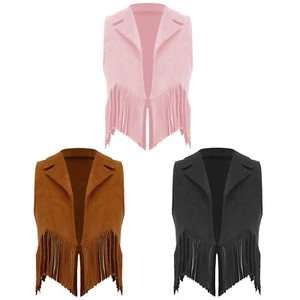 Boys Girls Cowgirl Pageant Western Cowboy Theme Party Halloween Carnival Suede - Picture 1 of 42