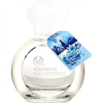 The body shop PERFUME OIL - FIJAN WATER LOTUS *RARE* DISCONTINUED 15 ML Sealed - Image 1 of 4