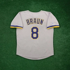 Ryan Braun 1993 Milwaukee Brewers Men's Grey Road Cooperstown Jersey - Picture 1 of 5