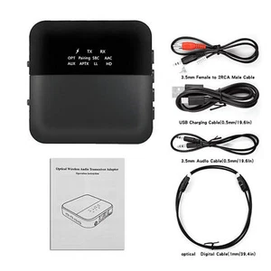 Tragbar Bluetooth 5.0 Empfänger Sender Low Latenz CSR8675 Wireless Audio Adapter - Photo 1/9