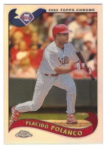 2002 Topps Traded Chrome Refractor #062 Placido Polanco Philadelphia Phillies - Picture 1 of 1