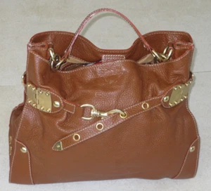 MIU MIU ECHTLEDER SHOPPER HANDTASCHE LEATHER BAG BRAUN - Bild 1 von 14