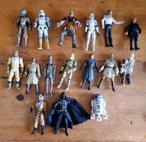 Star Wars Action Figures 3.75" Lot of 16 1980 To 2007 30th Anniversary Collector - Picture 1 of 15