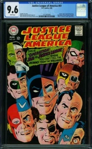 JUSTICE LEAGUE OF AMERICA 61 DC 1968 Cgc 9.6 White Pages High Grade !! - Picture 1 of 1