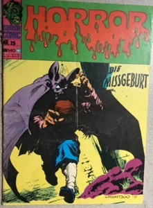 HORROR #25 (1974) German language color comic book Berni Wrightson cover VG+ - Picture 1 of 4