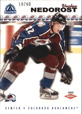 2001-02 (AVALANCHE) Pacific Adrenaline Blue #206 Vaclav Nedorost /62