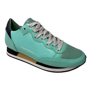 SCHUHE SNEAKERS DAMEN PHILIPPE MODEL PARADIS LOW CHLD LEDER GRÜN ORIGINAL AI - Bild 1 von 6
