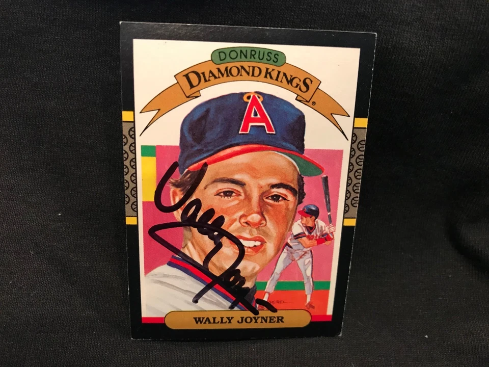 BEAUTIFUL 1987 Donruss #1 Wally Joyner Autographed Card, California Angels, NICE - Image 1 of 1