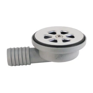Ambassador Marine S00-0003-UP-R 2 inch 95° Elbow Floor Drain with Mirror Finish - Bild 1 von 2