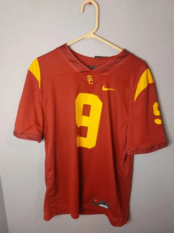 NIKE NCAA USC TROJANS #9 FOOTBALL JERSEY, MENS, AO9908-601, NEW Cover