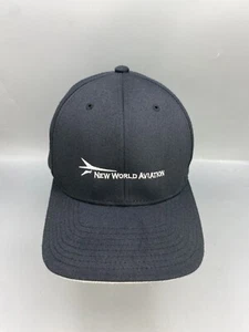 Wearguard Plexfit New World Aviation Cap Mens Large Navy Blue Stretch Fitted Hat - Picture 1 of 8