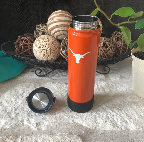 Texas Longhorns 24oz Insulated Stainless Steel thermal bottle Sport Bottle Cover