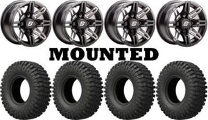 Kit 4 EFX MotoCrusher Tires 32x10-14 on Sedona Rukus Red Wheels POL - Picture 1 of 6