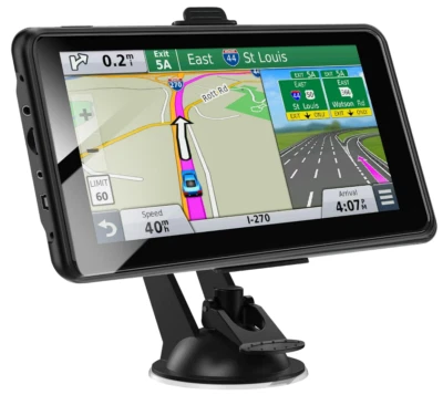 Mountable GPS Navigation for Truck/Car 7in Screen, 8GB 256 M w/ Voice Guidance - Image 1 of 2
