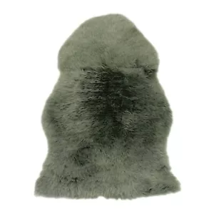 Green Tea - XXL - Green Long Wool Sheepskin Rug - Australian Merino Sheepskin - Picture 1 of 2