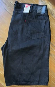 Levi’s 469, Hombre’s Talla 52, Pantalón Corto Denim Negro, Ajuste Suelto, Grande y Alto - Imagen 1 de 5
