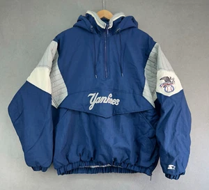 VTG Starter MLB Center Pouch Jacket Yankees All American League Size L Puffer - Picture 1 of 11