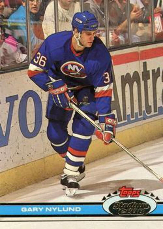 #163 Gary Nylund - New York Islanders - 1991-92 Stadium Club Hockey - Image 1 of 1